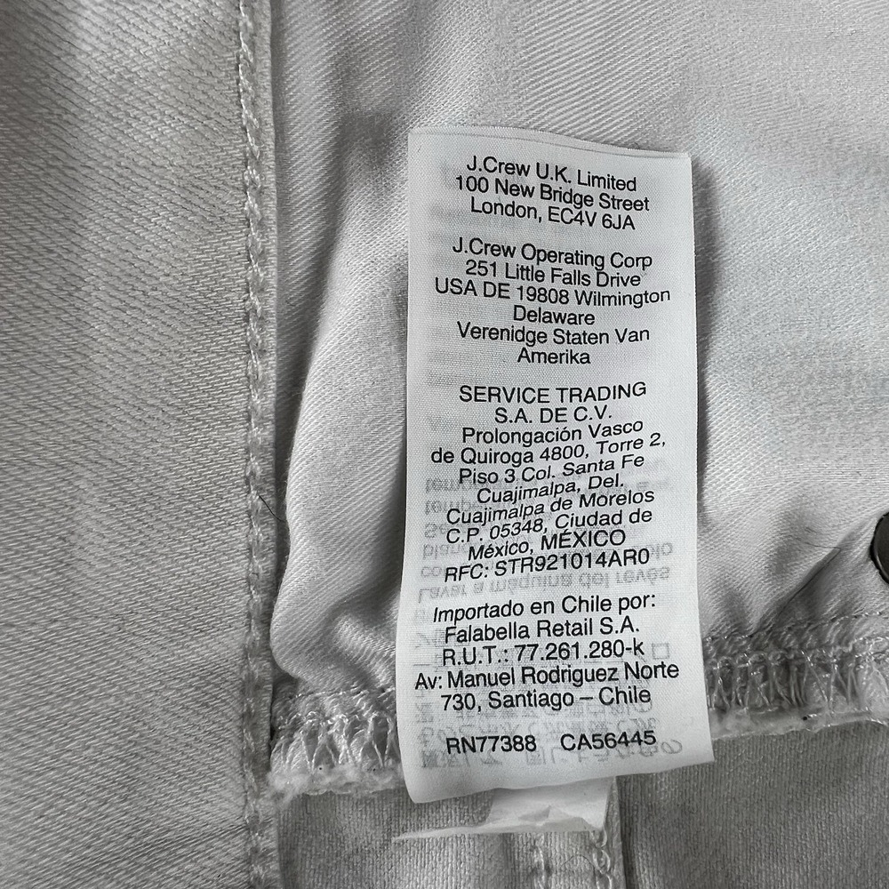 Madewell White High Rise Skinny Jeans Button Fly Raw Hem Womens Size 27 - Picture 12 of 13